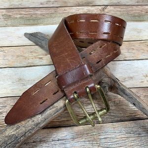 Brown Genuine Leather Belt Size Small 26-30